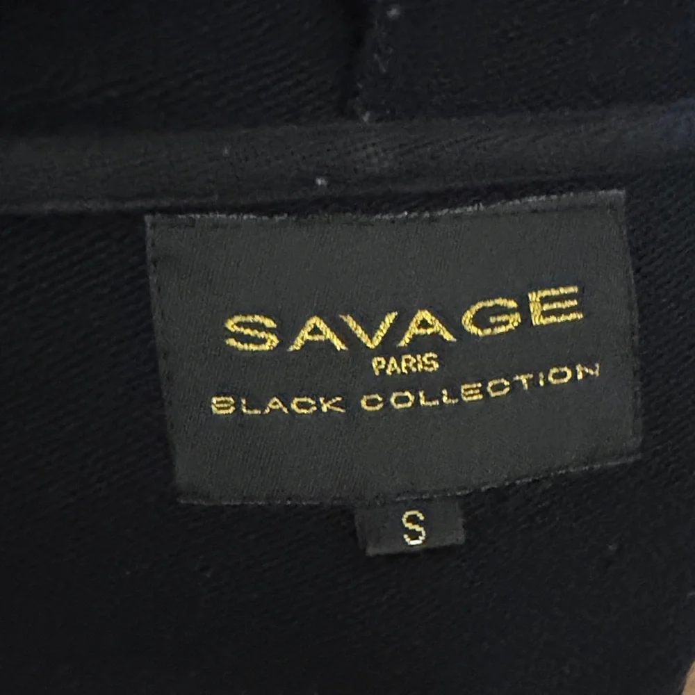 Savage Paris Black Open Front Jacket - Picture 7 of 7